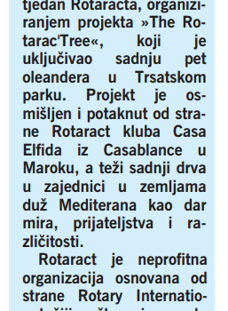 Rotarijanci posadili oleandere